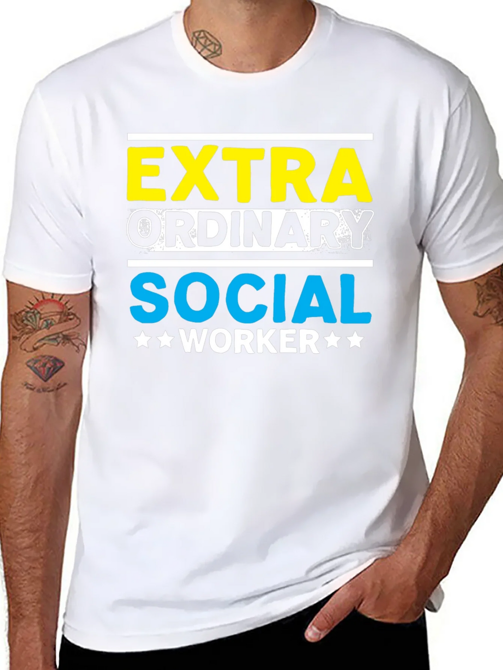 Extra Ordinary Social Worker Graphic Tee product image 3