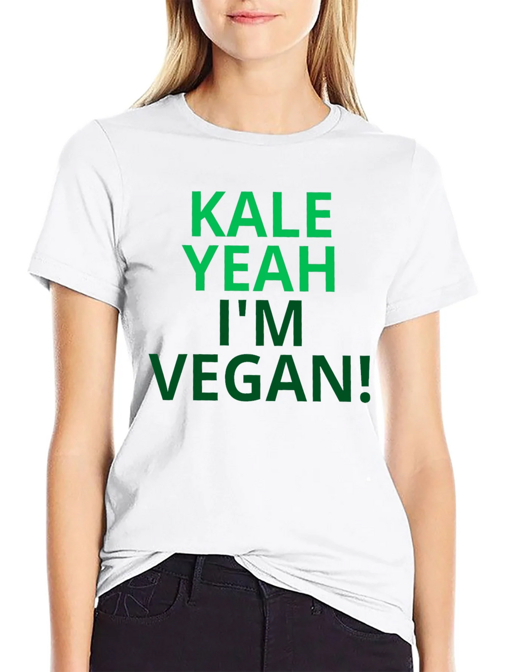 Kale Yeah Im Vegan! Graphic T-Shirt product image 3
