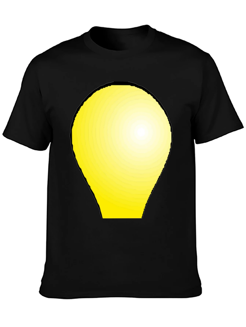 Modern Graphic Tee - Yellow Light Bulb Design product image 3