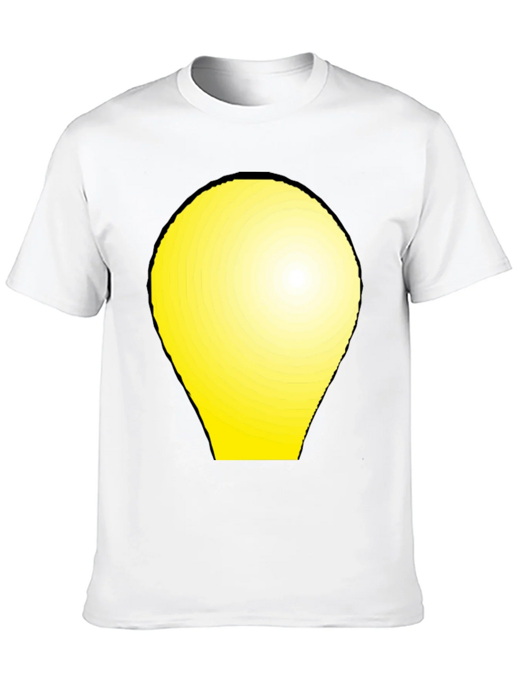 Modern Graphic Tee - Yellow Light Bulb Design product image 9