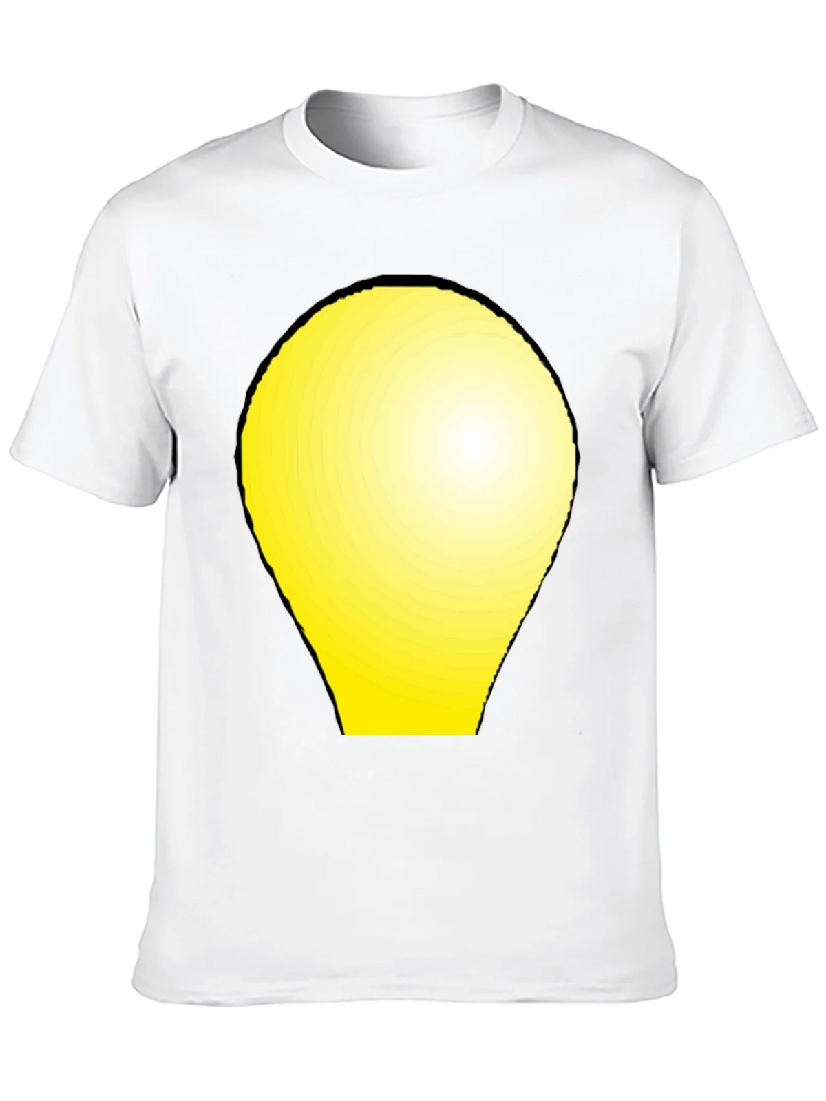 Modern Graphic Tee - Yellow Light Bulb Design product image 9