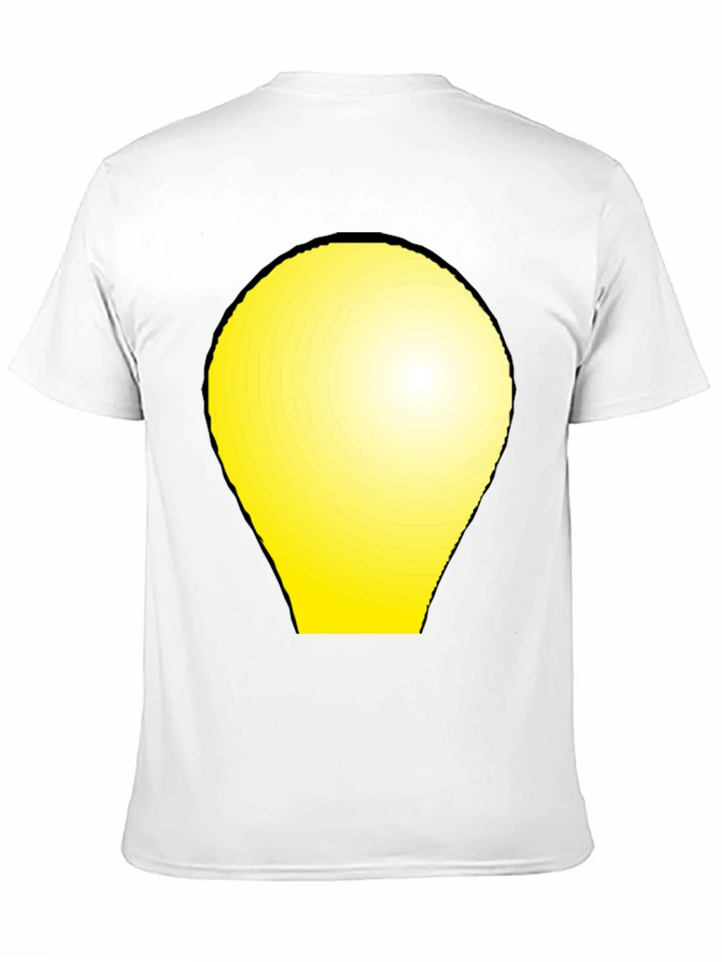 Modern Graphic Tee - Yellow Light Bulb Design product image 10