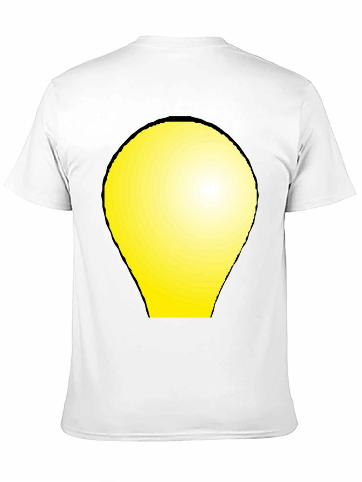 Modern Graphic Tee - Yellow Light Bulb Design product image 10