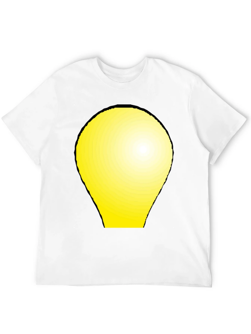 Modern Graphic Tee - Yellow Light Bulb Design product image 11