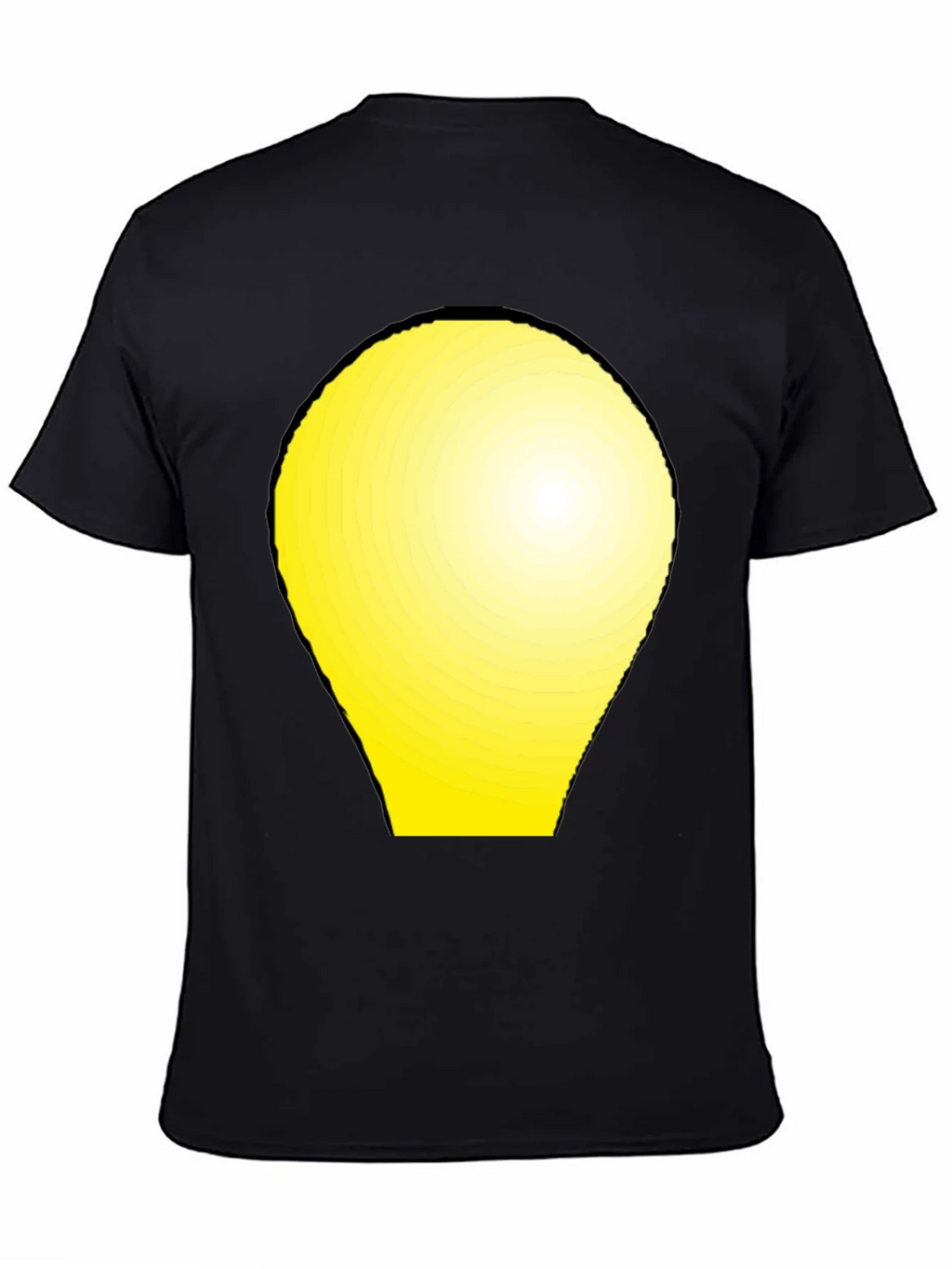 Modern Graphic Tee - Yellow Light Bulb Design product image 4