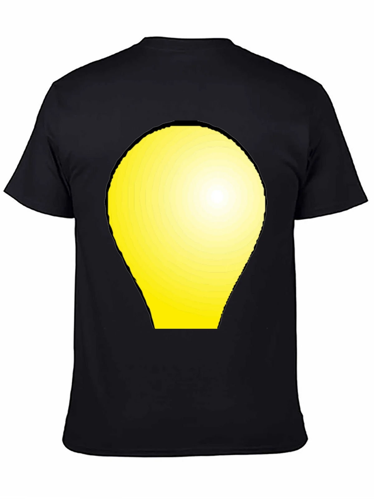 Modern Graphic Tee - Yellow Light Bulb Design product image 4