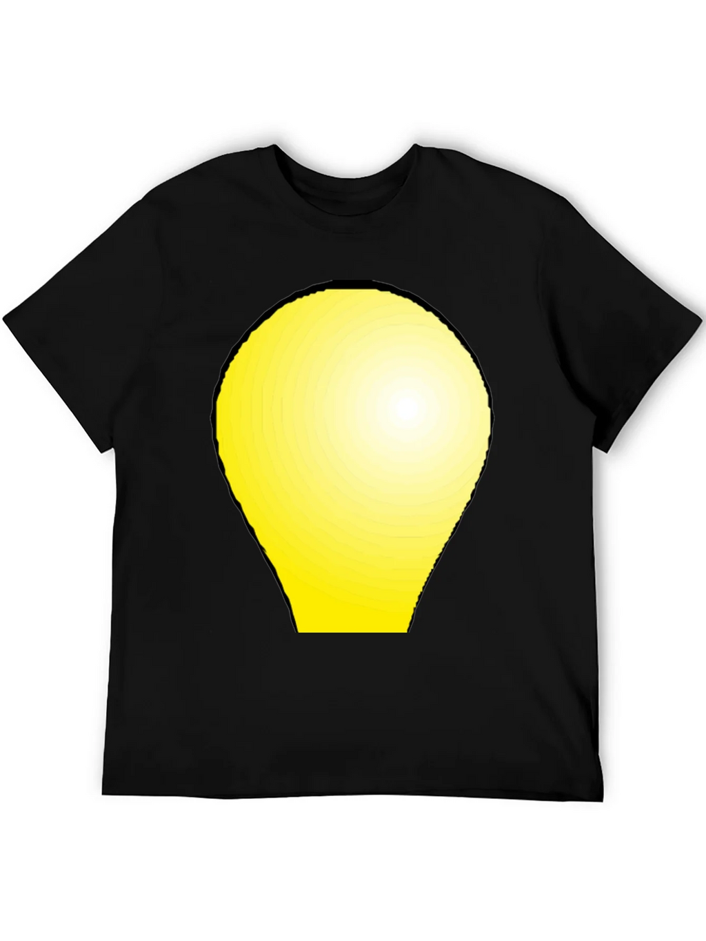 Modern Graphic Tee - Yellow Light Bulb Design product image 5
