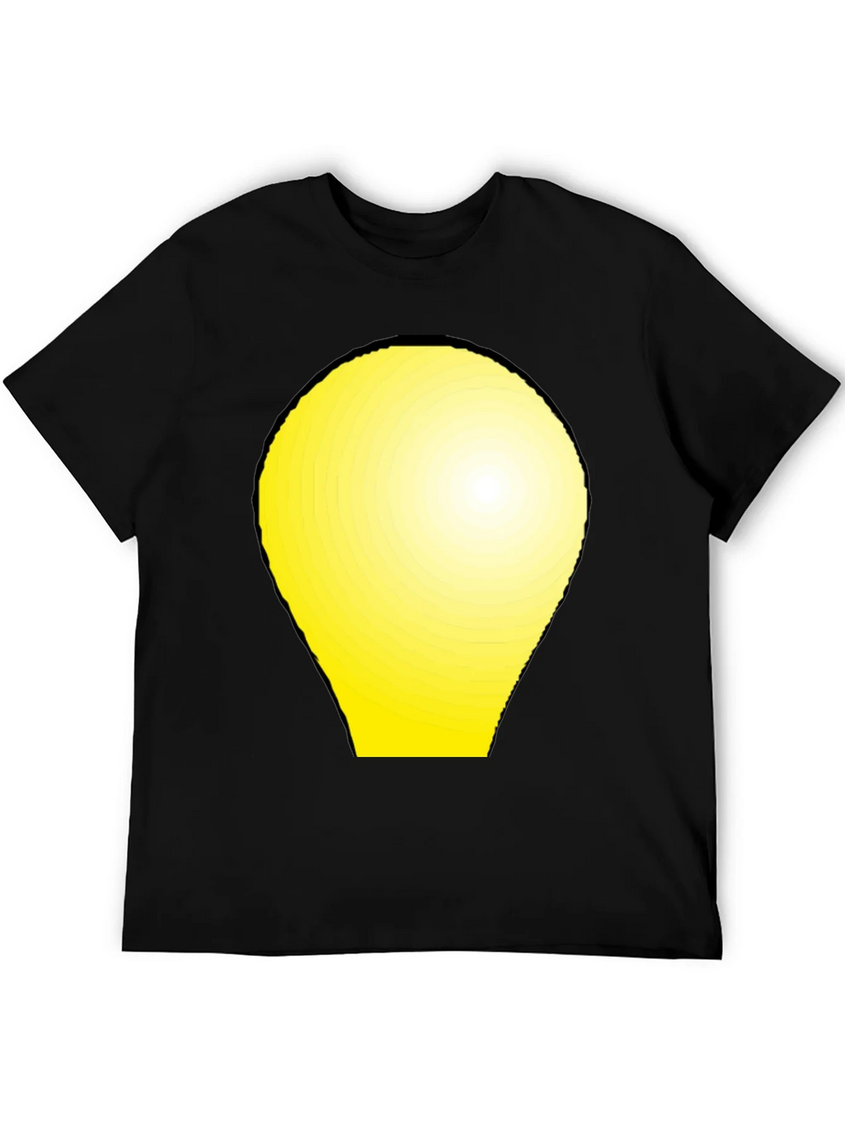 Modern Graphic Tee - Yellow Light Bulb Design product image 5