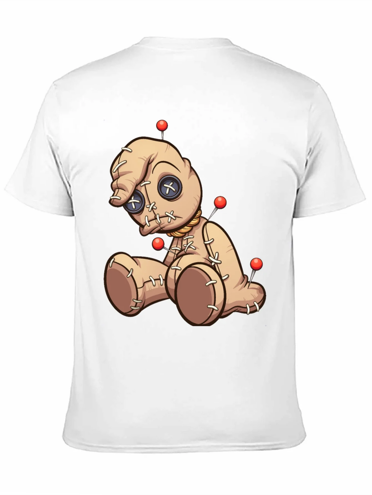 Voodoo Doll Graphic Print T-Shirt - Black product image 8