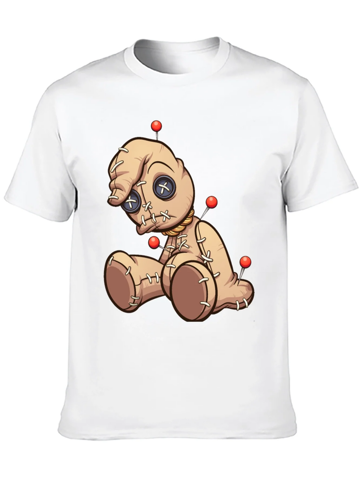 Voodoo Doll Graphic Print T-Shirt - Black product image 7