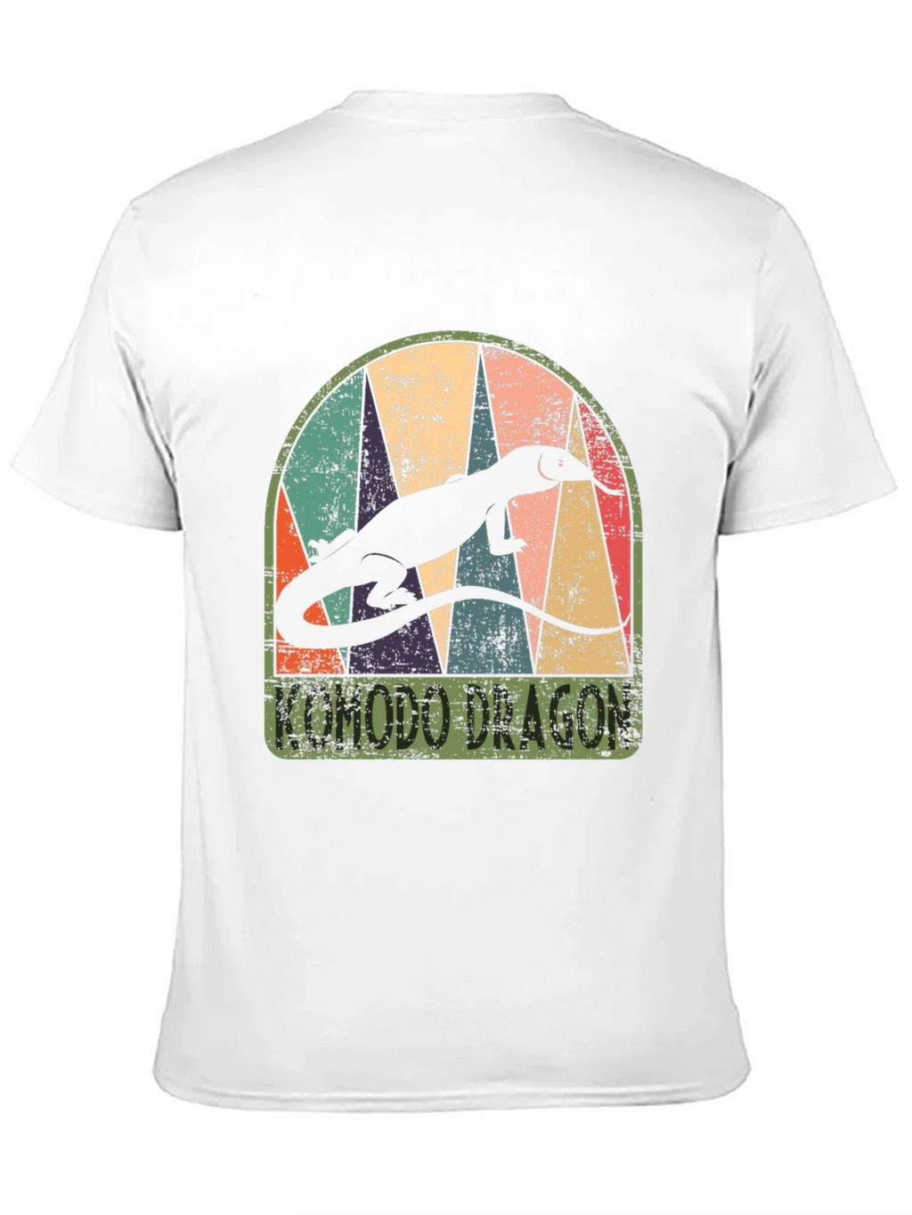 Komodo Dragon Retro Graphic Tee - Mens Black T-Shirt product image 7