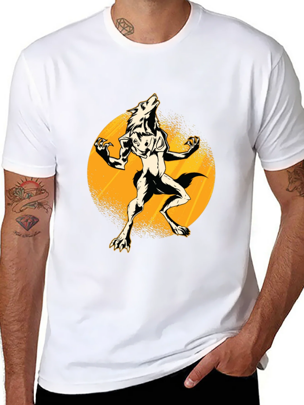 Werewolf Moon Black T-Shirt product image 7