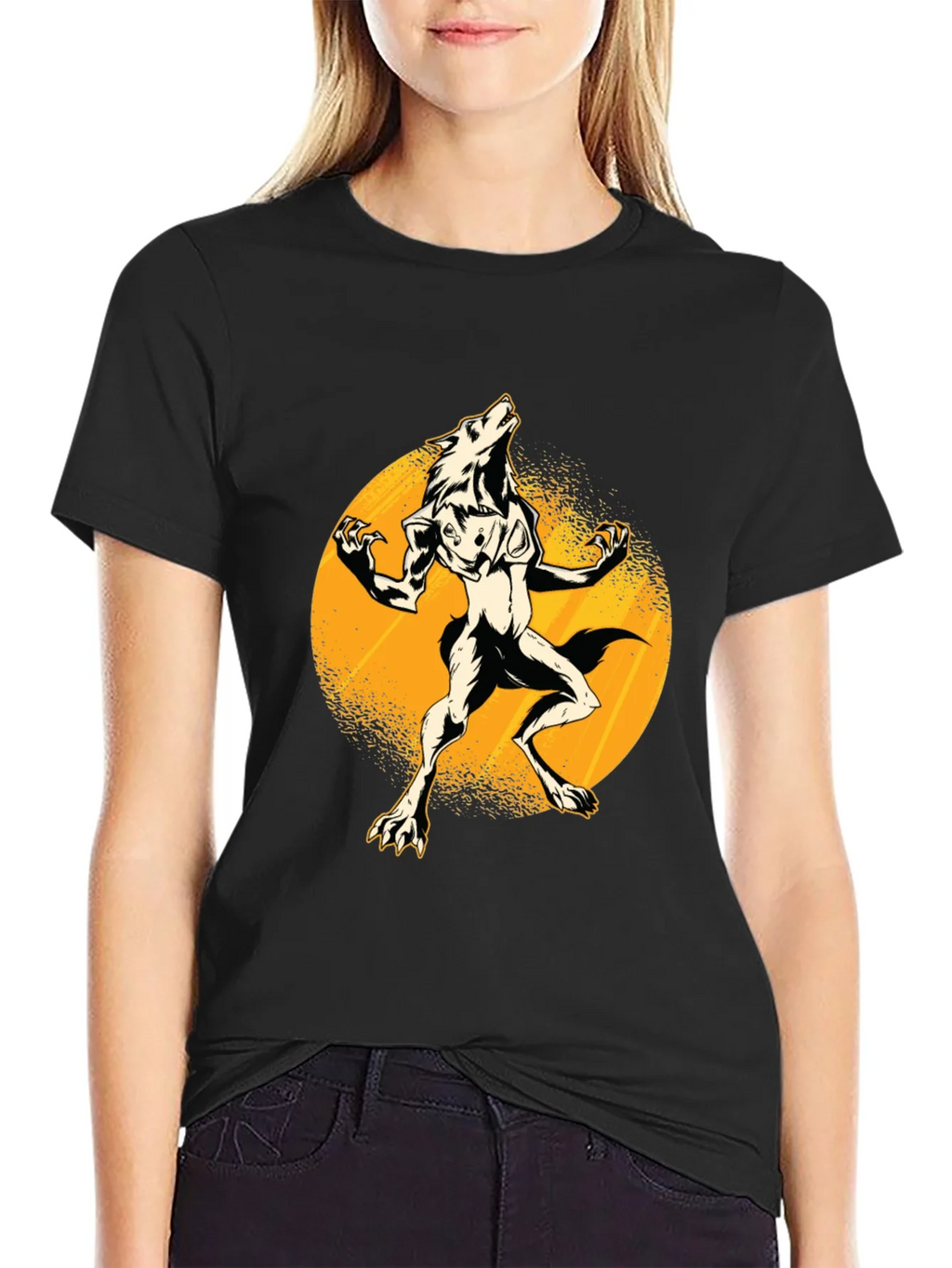 Werewolf Moon Black T-Shirt product image 2