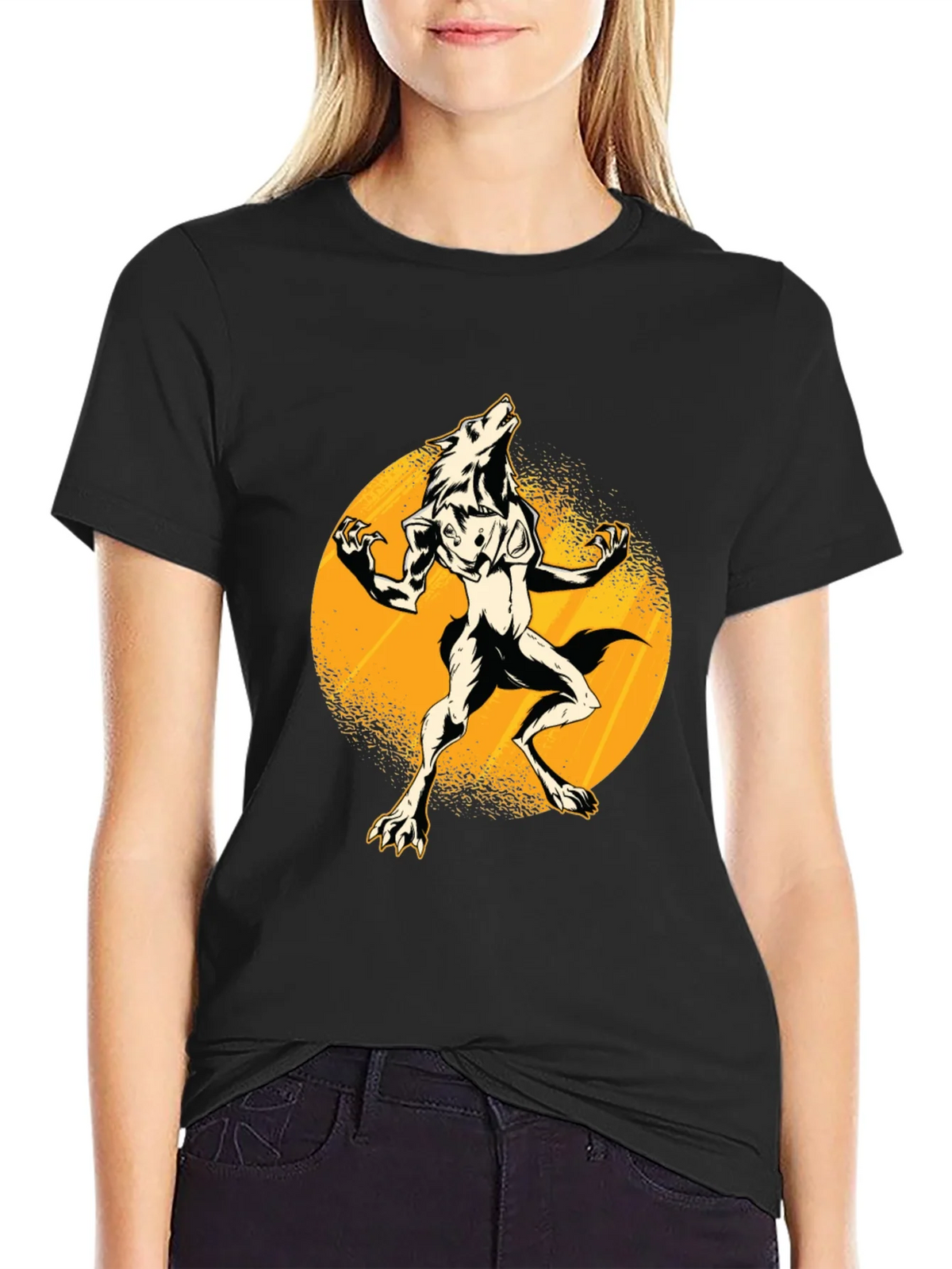 Werewolf Moon Black T-Shirt product image 2