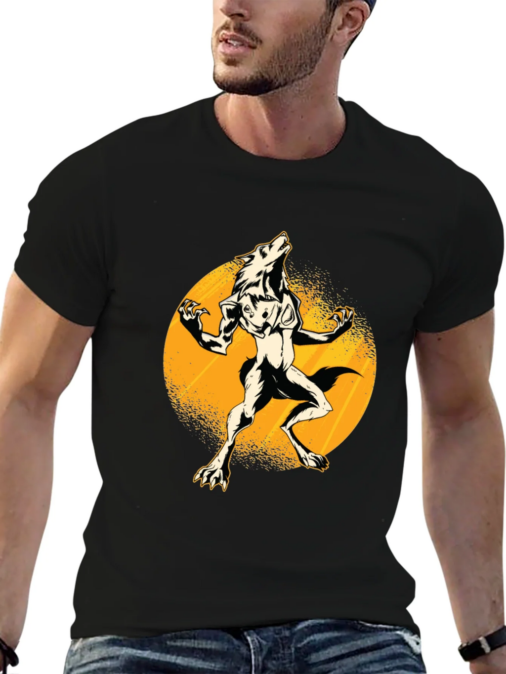 Werewolf Moon Black T-Shirt product image 6