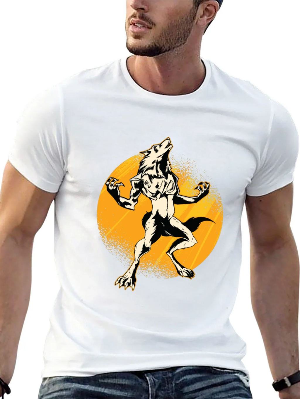 Werewolf Moon Black T-Shirt product image 12