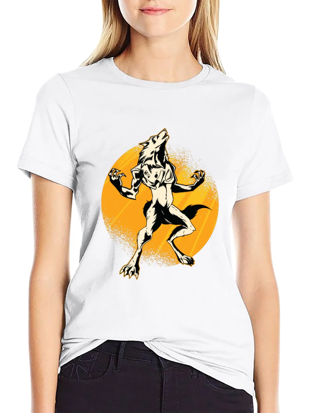 Werewolf Moon Black T-Shirt product image 8