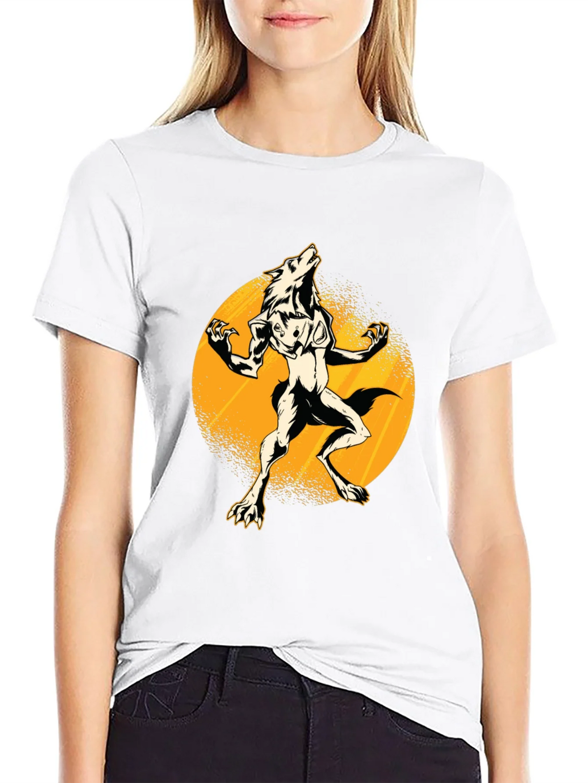 Werewolf Moon Black T-Shirt product image 8