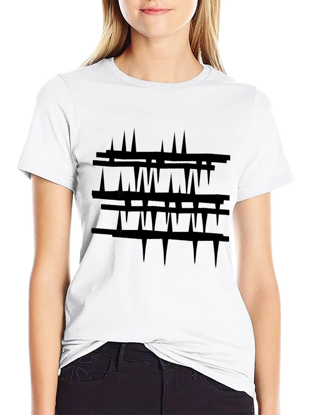 Abstract Black Graphic Tee - Modern Art Shirt product image 8