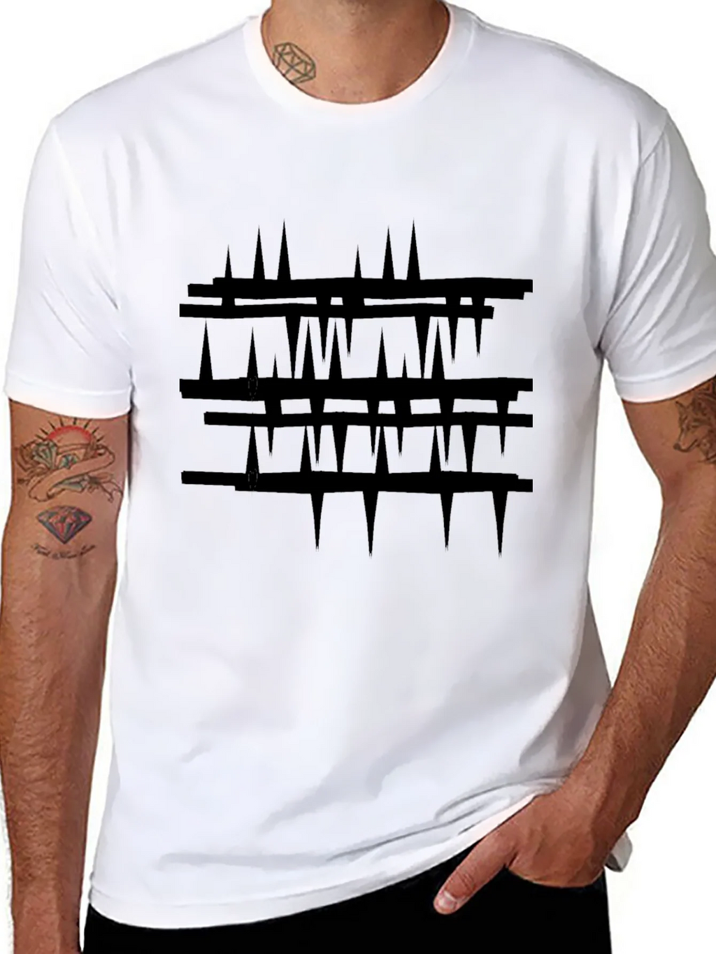Abstract Black Graphic Tee - Modern Art Shirt product image 7