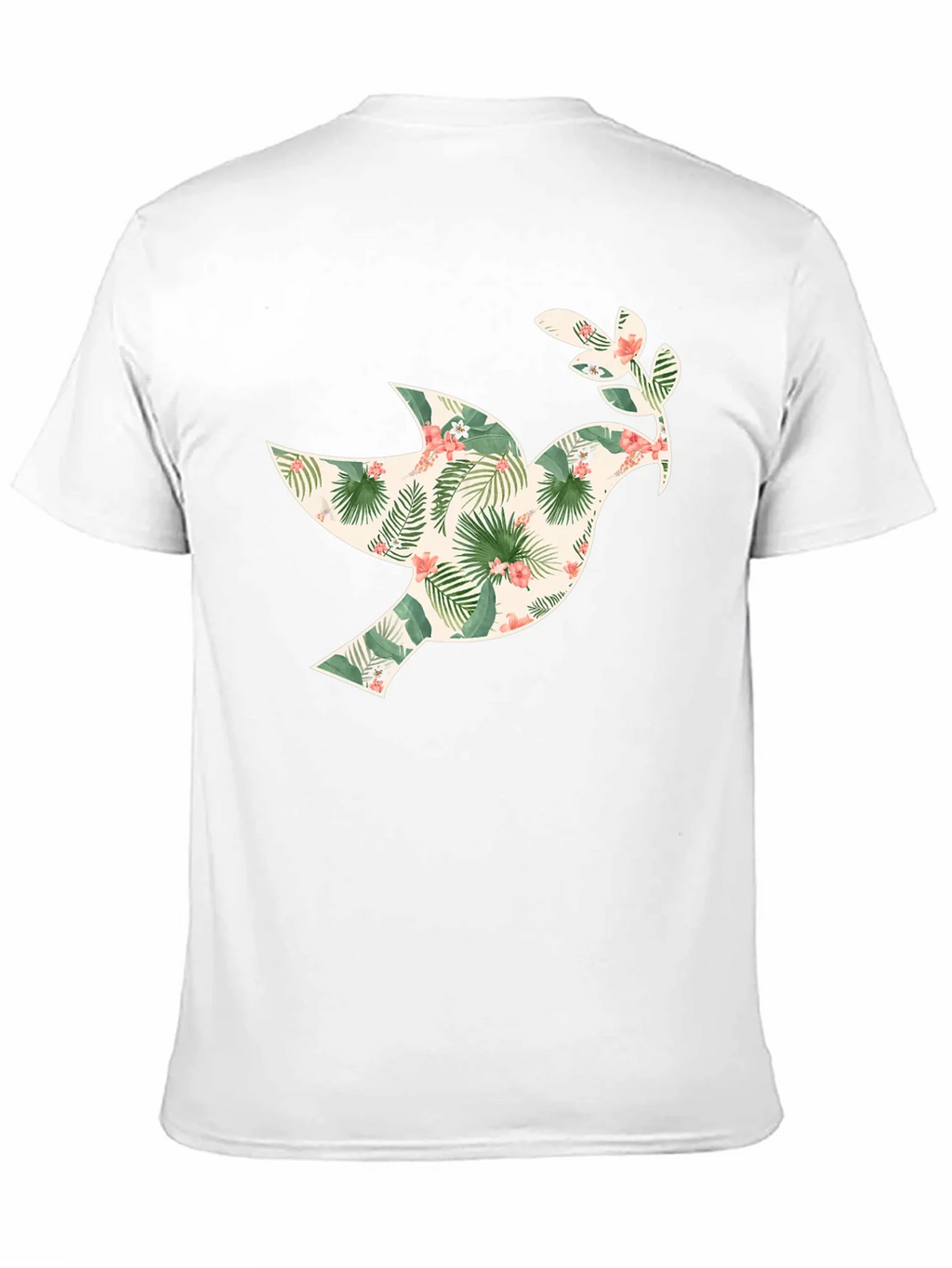 Tropical Dove Graphic Tee - Mens Black T-Shirt product image 3