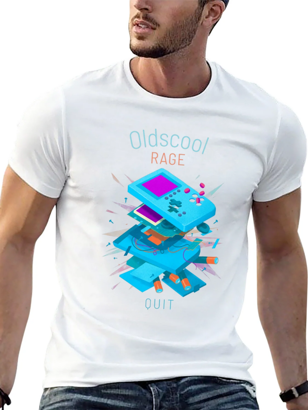 Oldschool Rage Quit T-Shirt - Retro Gamer Style product image 11