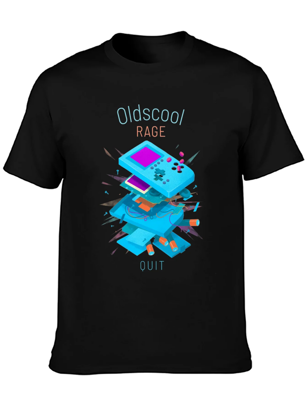 Oldschool Rage Quit T-Shirt - Retro Gamer Style product image 2