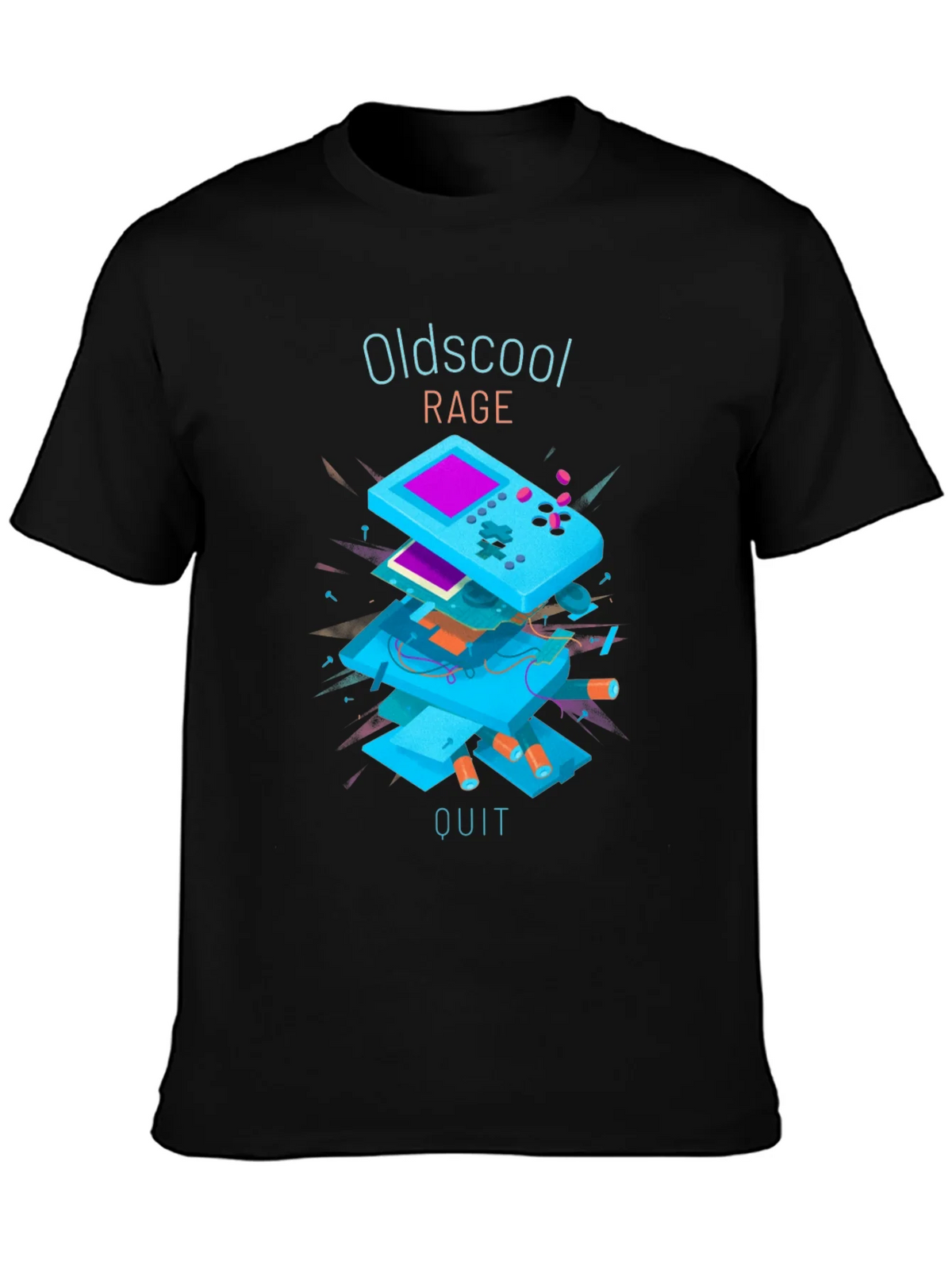 Oldschool Rage Quit T-Shirt - Retro Gamer Style product image 2