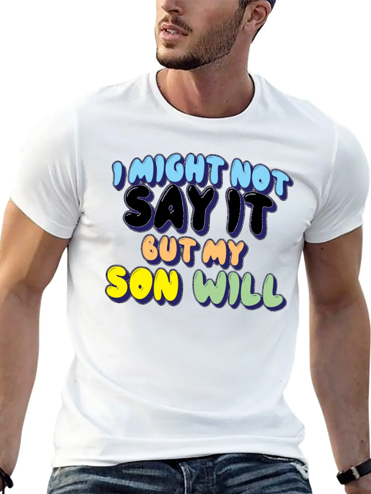 I Might Not Say It But My Son Will Tee product image 12