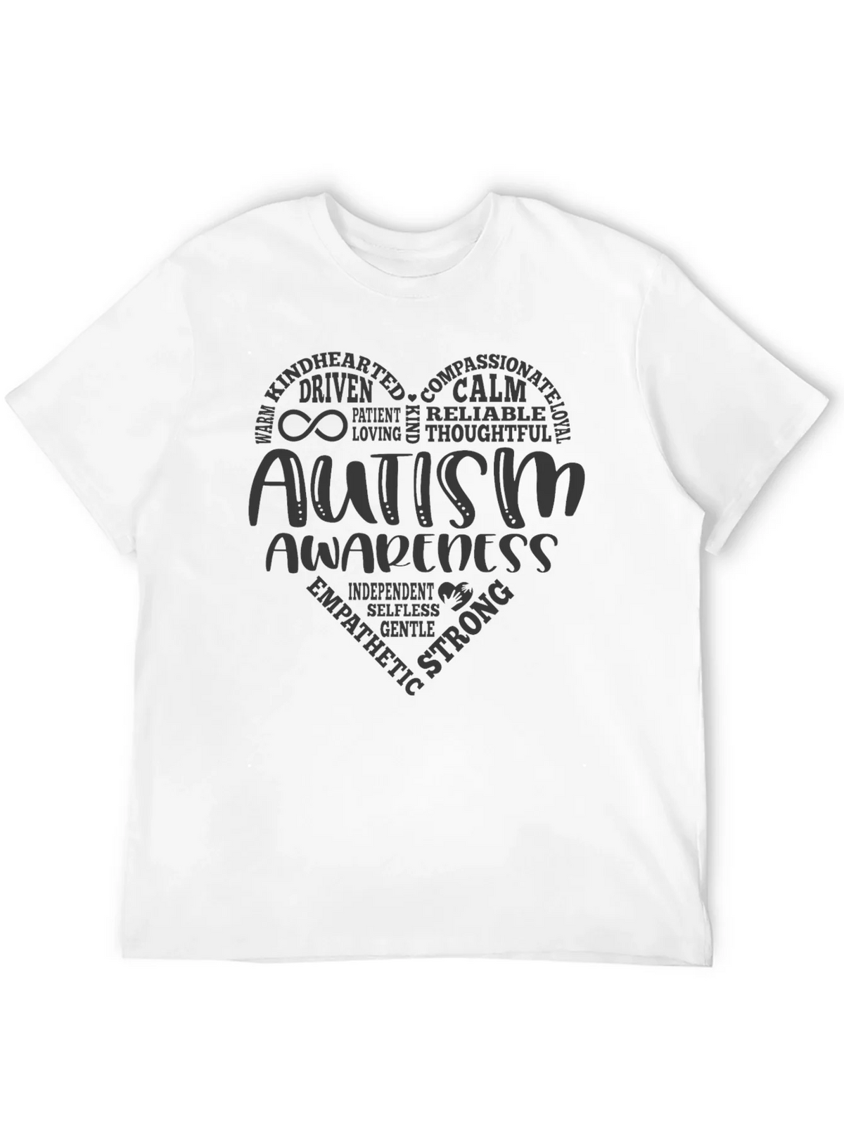 Autism Awareness Heart T-Shirt - Compassionate & Strong product image 11