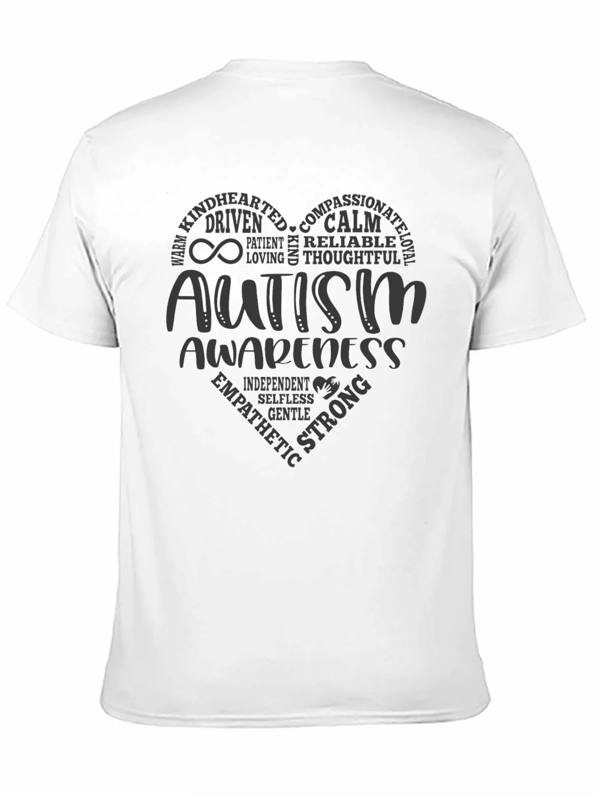 Autism Awareness Heart T-Shirt - Compassionate & Strong product image 10