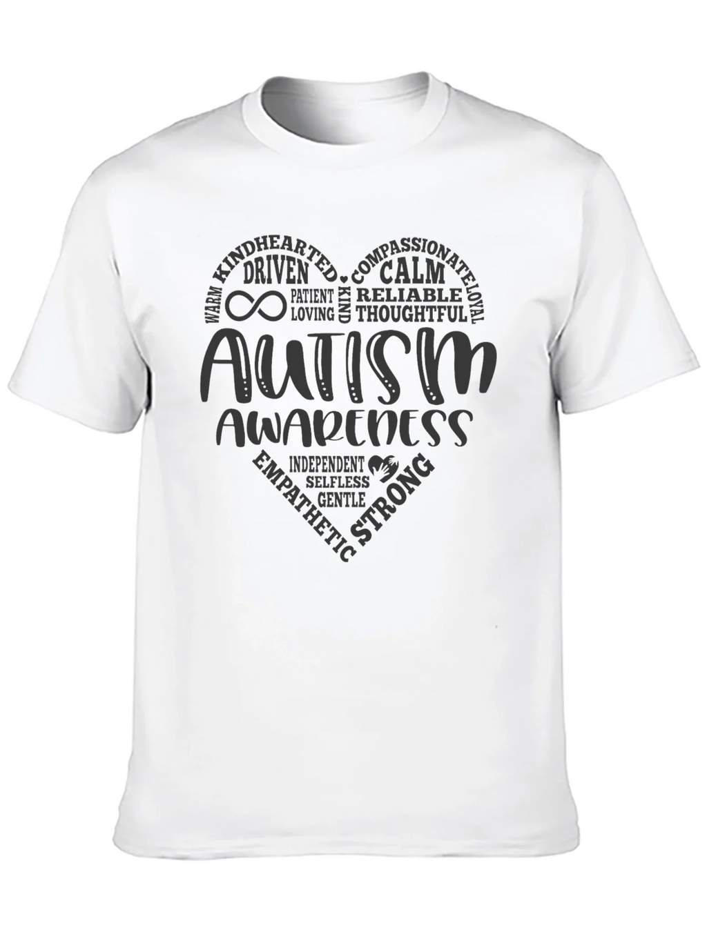 Autism Awareness Heart T-Shirt - Compassionate & Strong product image 9