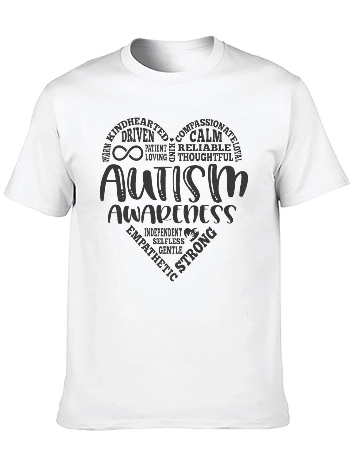 Autism Awareness Heart T-Shirt - Compassionate & Strong product image 9