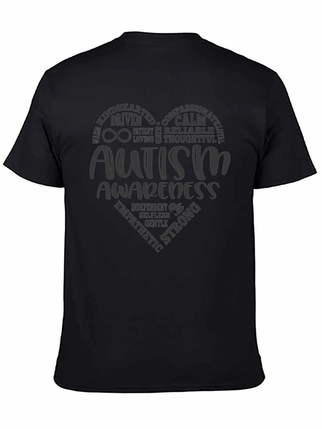 Autism Awareness Heart T-Shirt - Compassionate & Strong product image 4