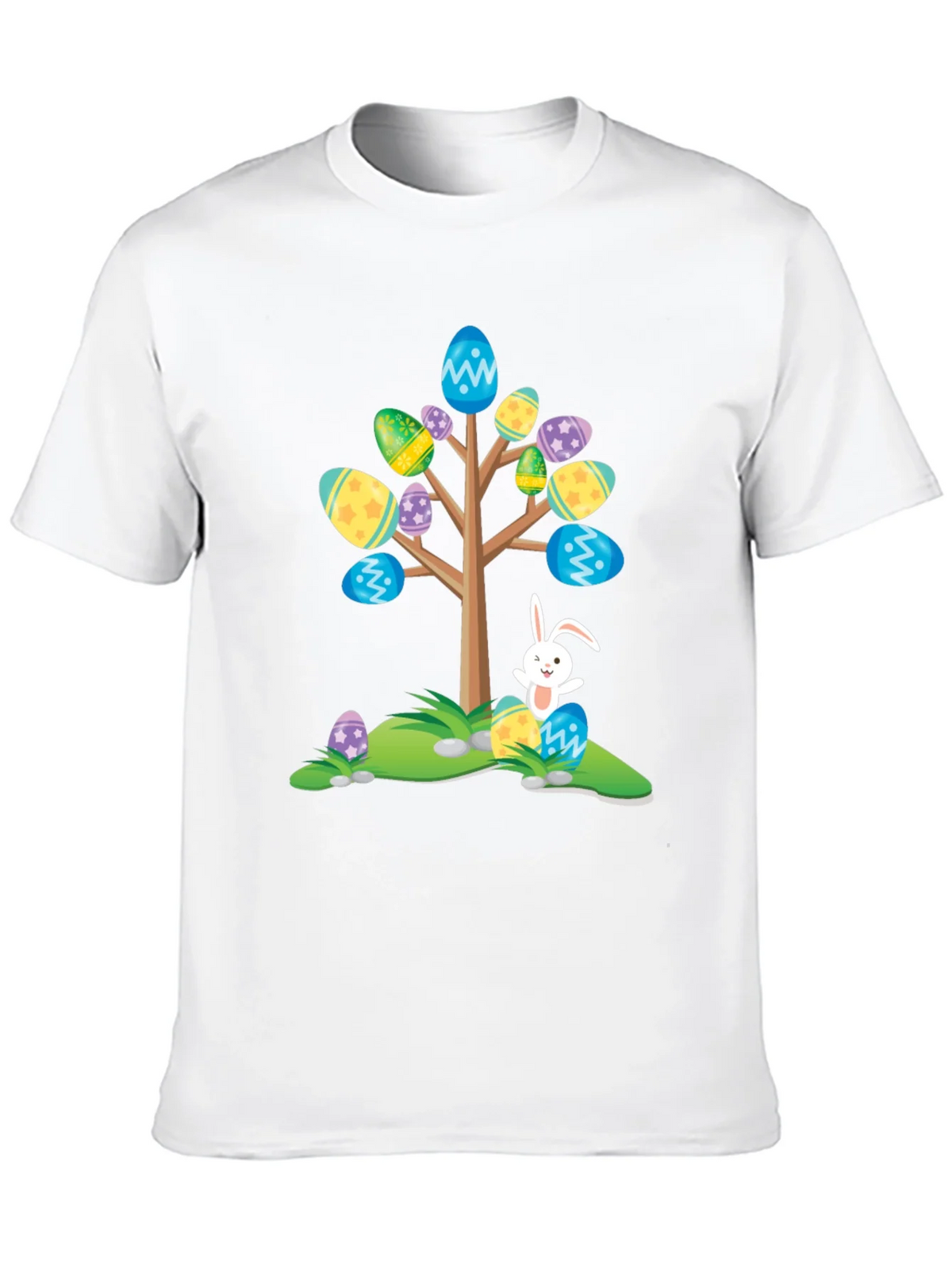 Easter Egg Tree Bunny T-Shirt - Fun Holiday Apparel product image 9