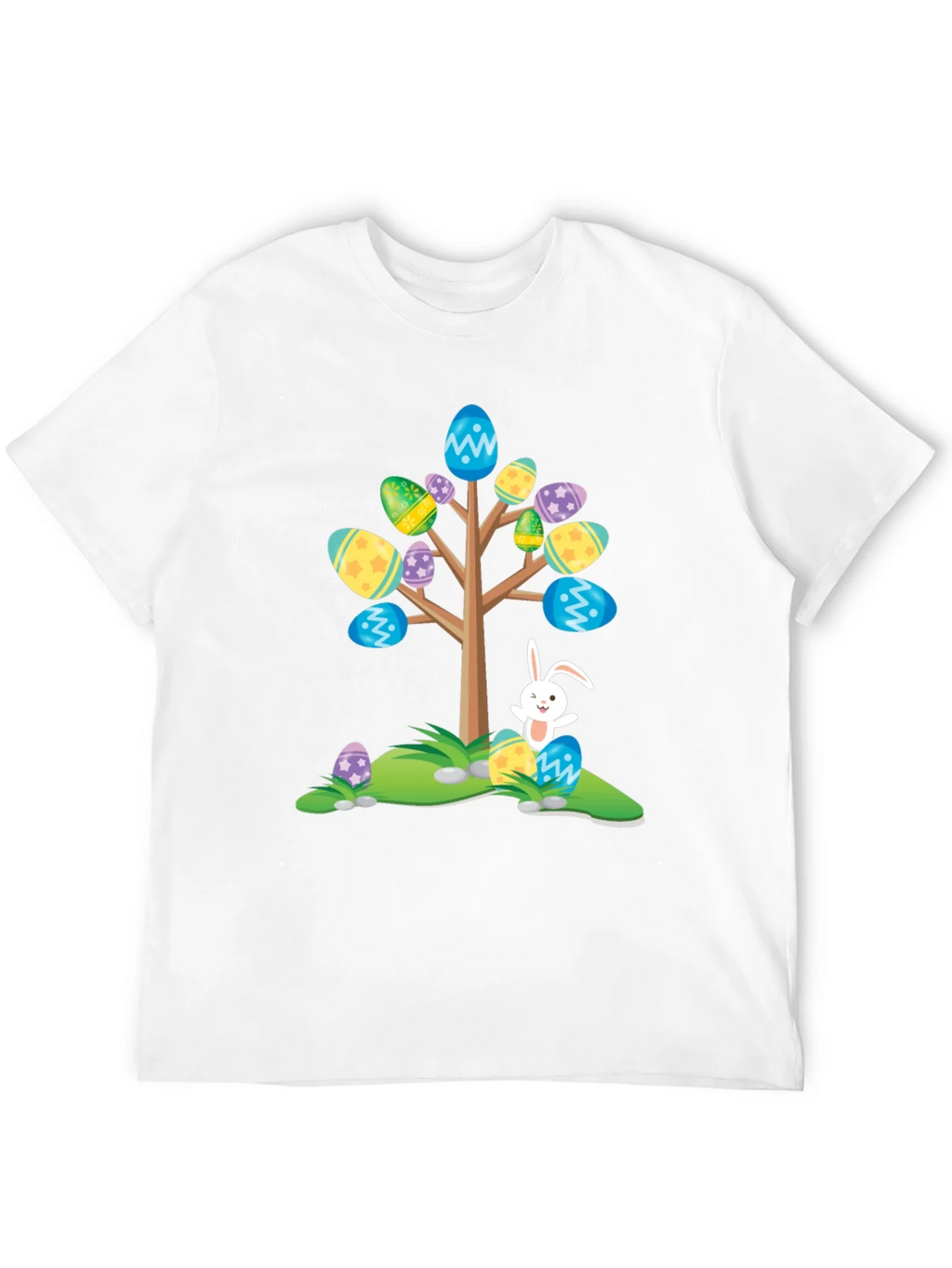 Easter Egg Tree Bunny T-Shirt - Fun Holiday Apparel product image 11