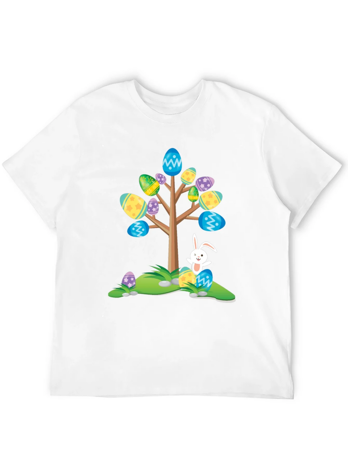 Easter Egg Tree Bunny T-Shirt - Fun Holiday Apparel product image 11