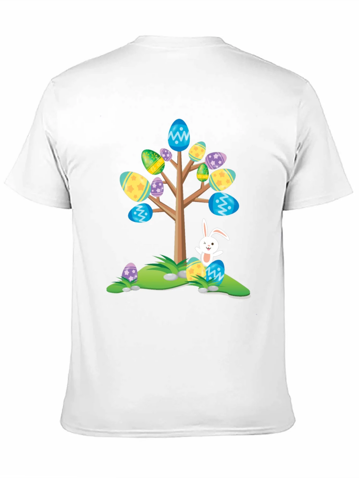 Easter Egg Tree Bunny T-Shirt - Fun Holiday Apparel product image 10