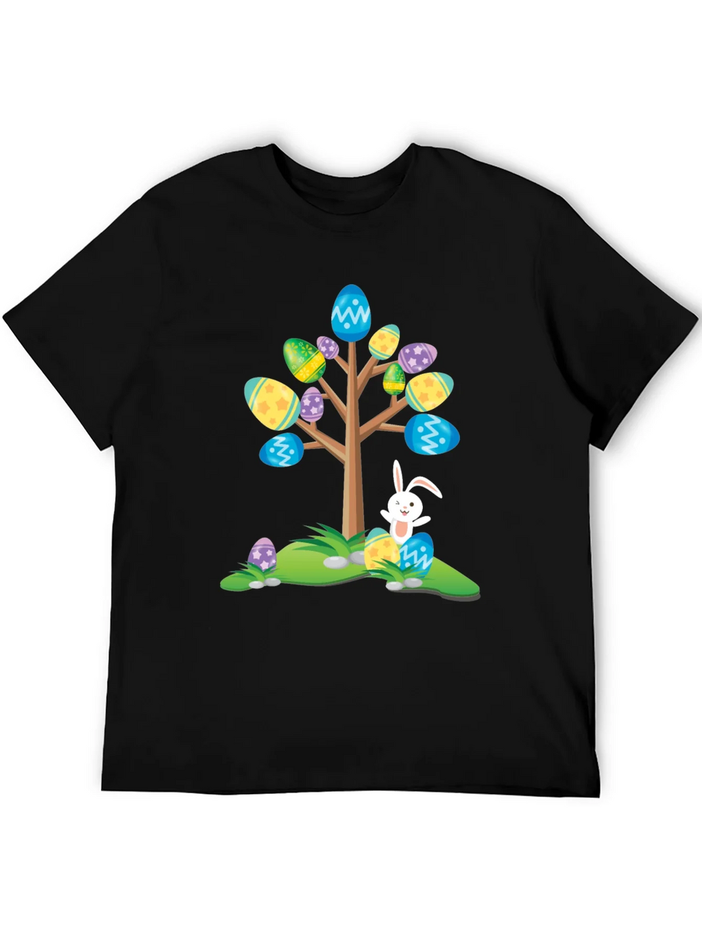 Easter Egg Tree Bunny T-Shirt - Fun Holiday Apparel product image 5