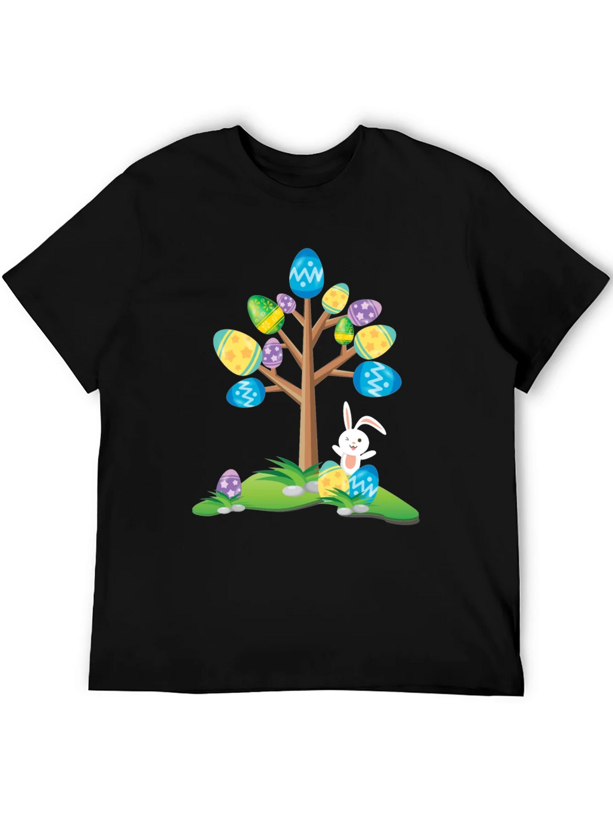 Easter Egg Tree Bunny T-Shirt - Fun Holiday Apparel product image 5