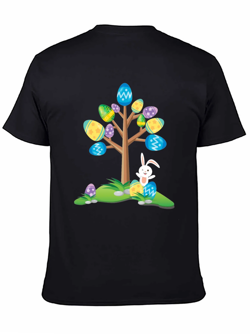 Easter Egg Tree Bunny T-Shirt - Fun Holiday Apparel product image 4