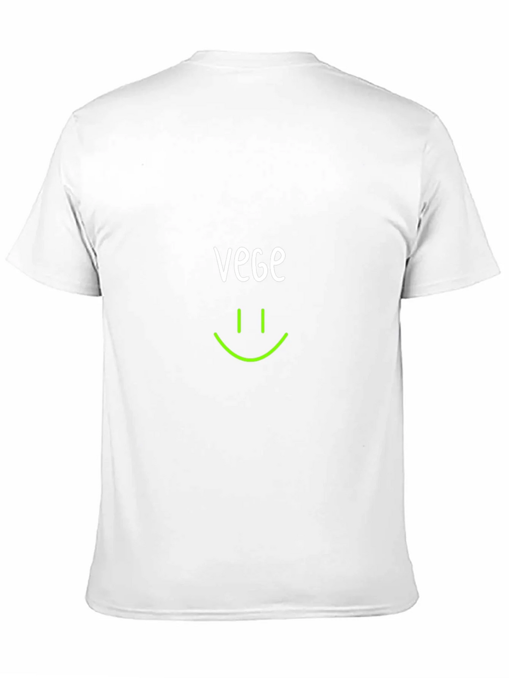 Vegan Smile T-Shirt - Black Crew Neck product image 10