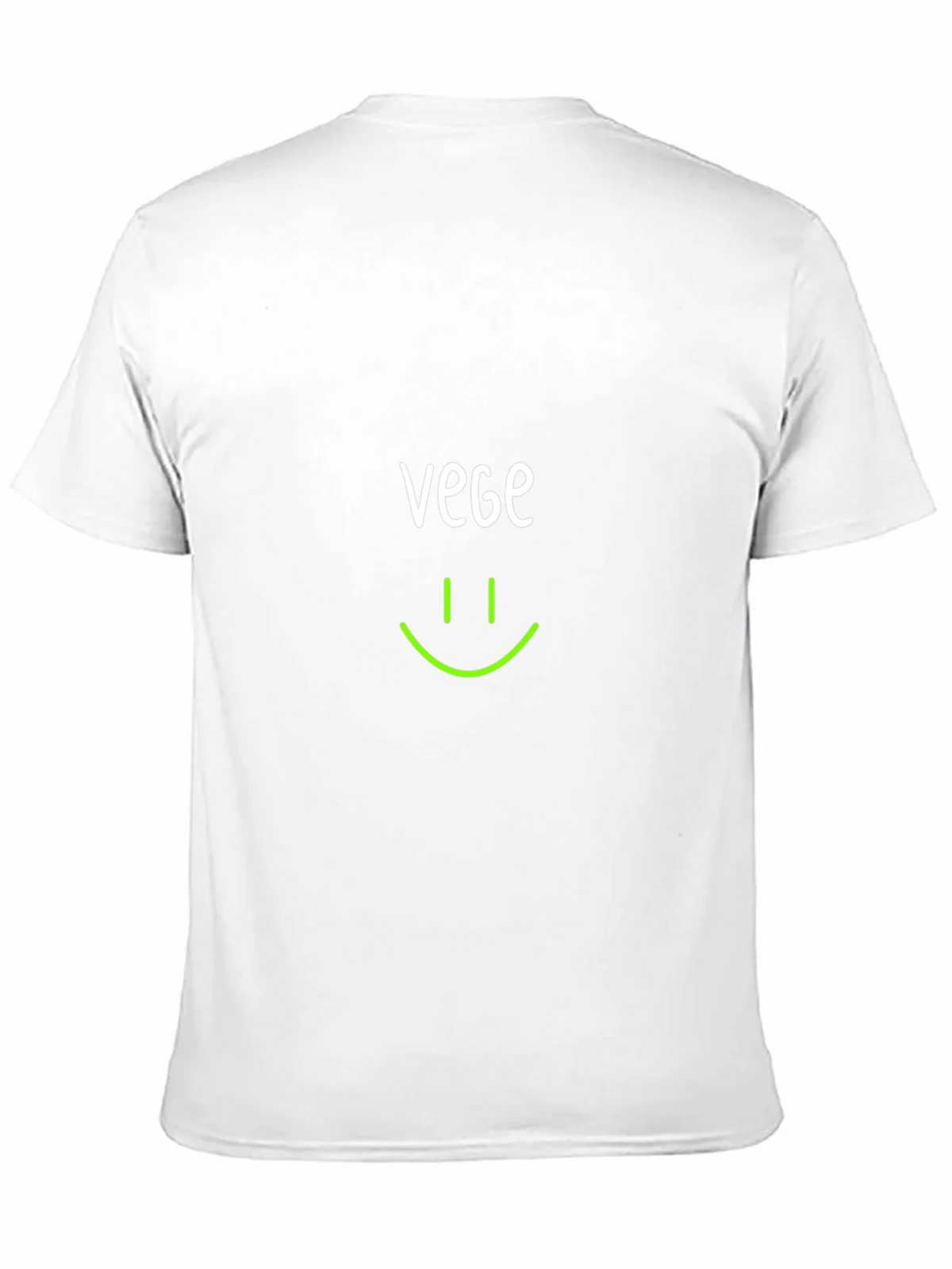Vegan Smile T-Shirt - Black Crew Neck product image 10