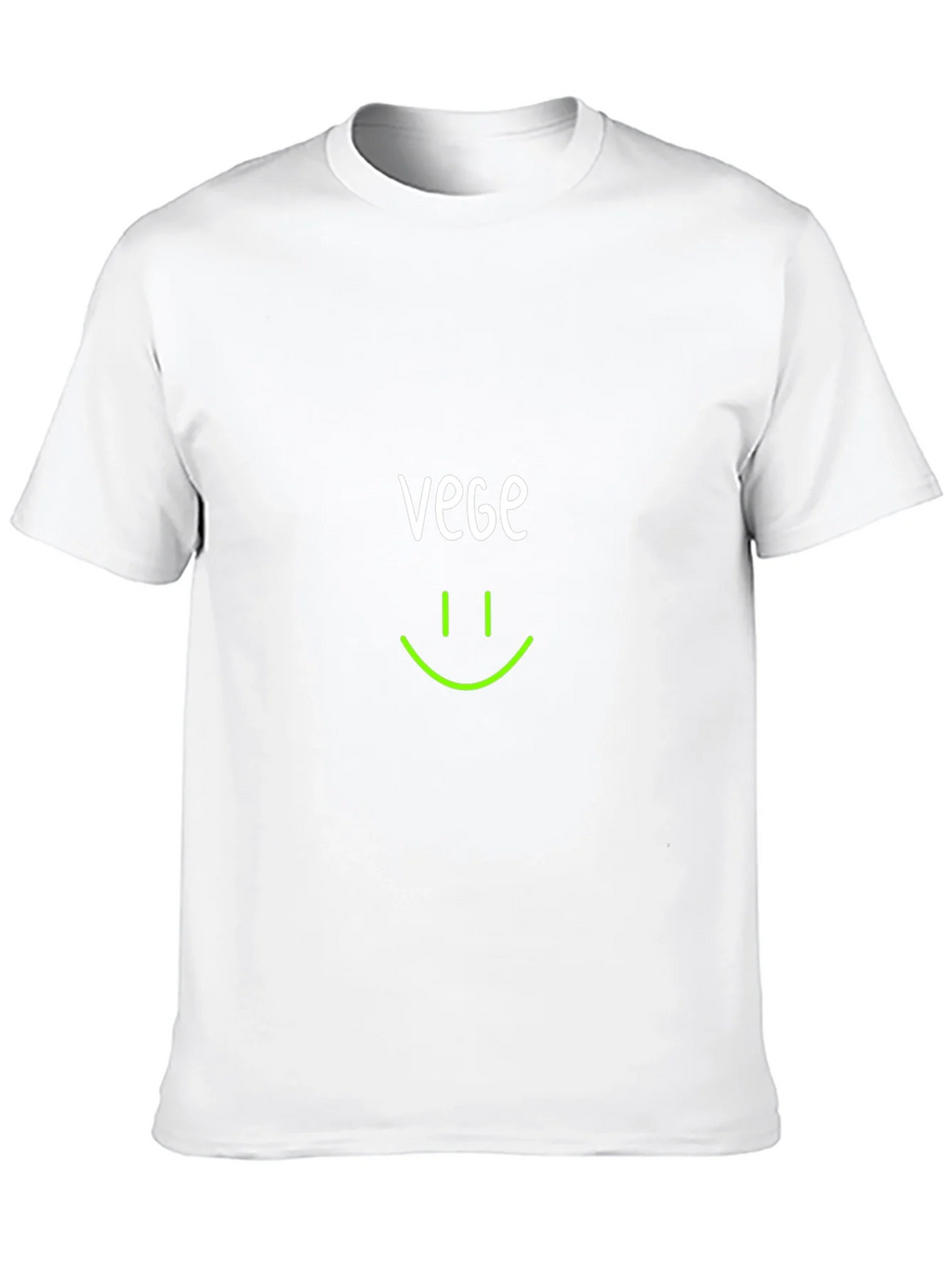Vegan Smile T-Shirt - Black Crew Neck product image 9