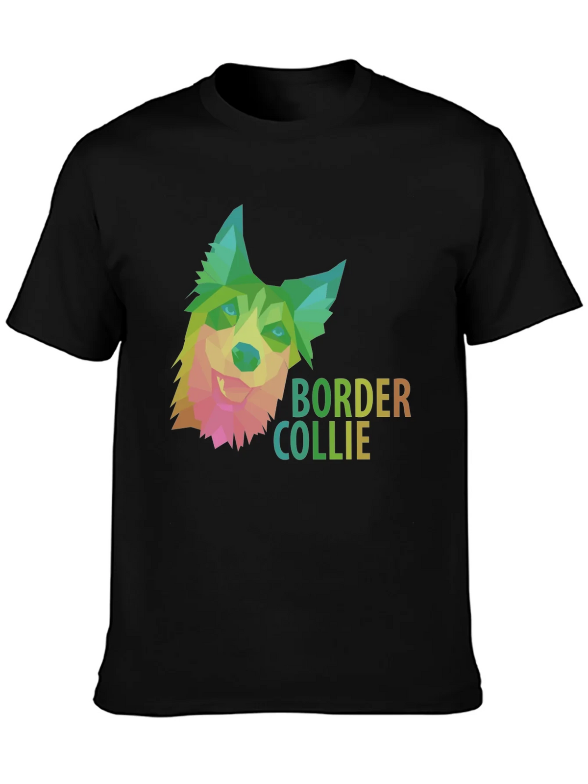 Border Collie Geometric Dog T-Shirt product image 3