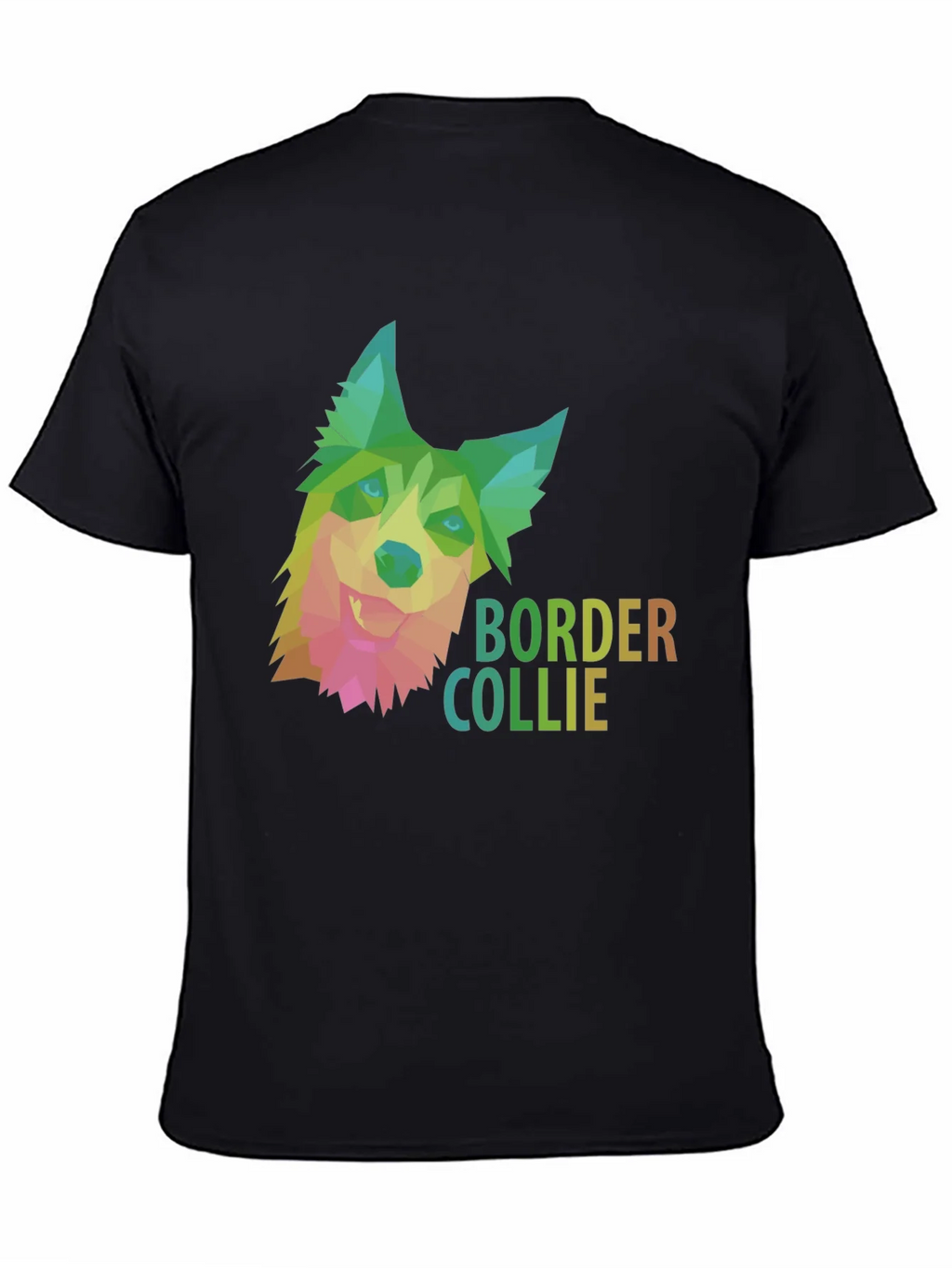 Border Collie Geometric Dog T-Shirt product image 4