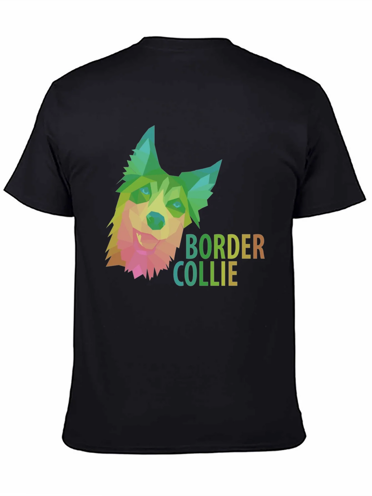 Border Collie Geometric Dog T-Shirt product image 4