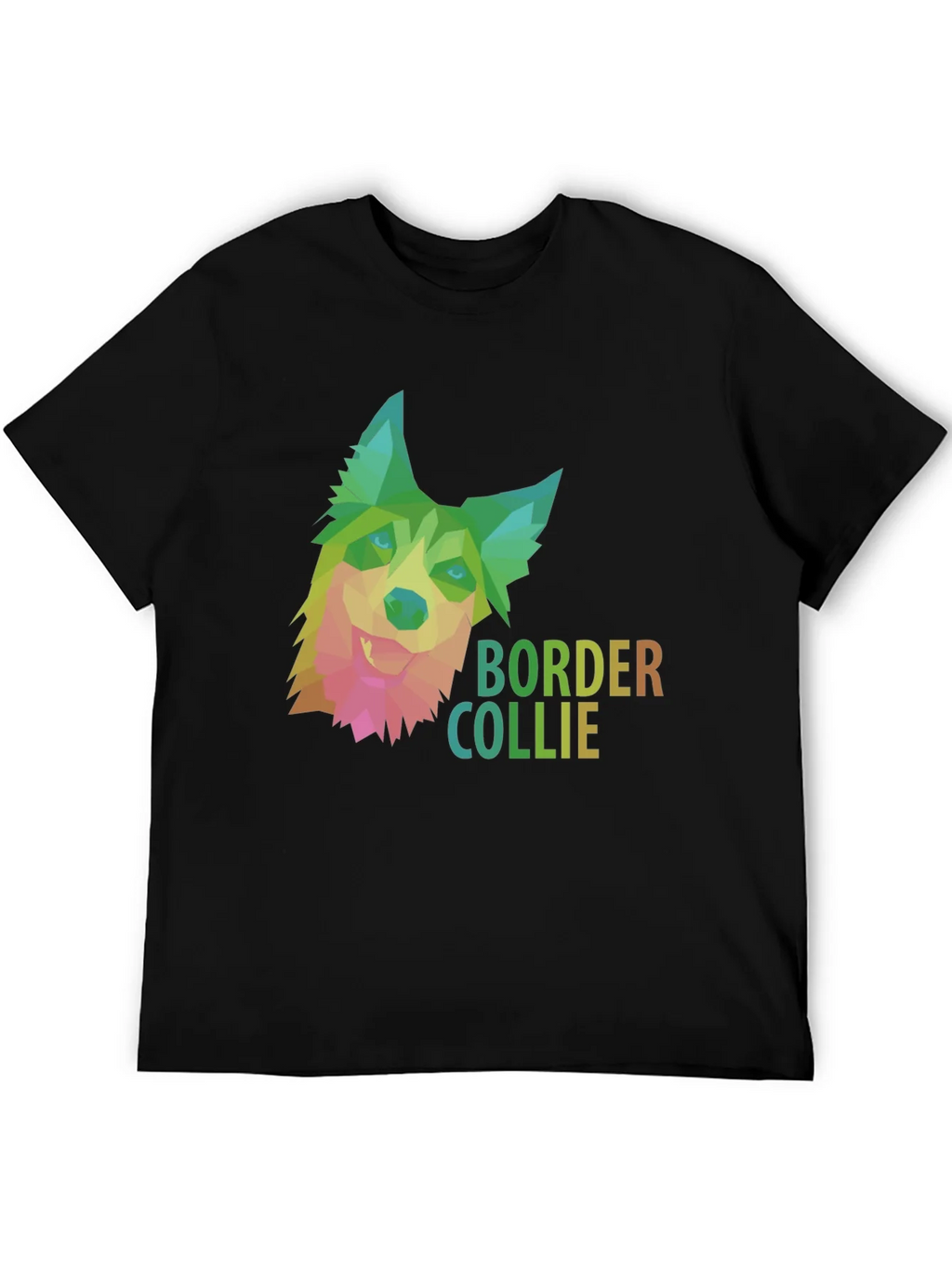 Border Collie Geometric Dog T-Shirt product image 5