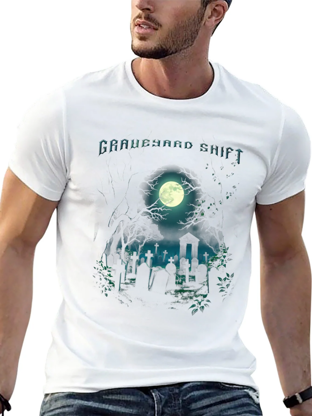 Graveyard Shift Graphic T-Shirt product image 12