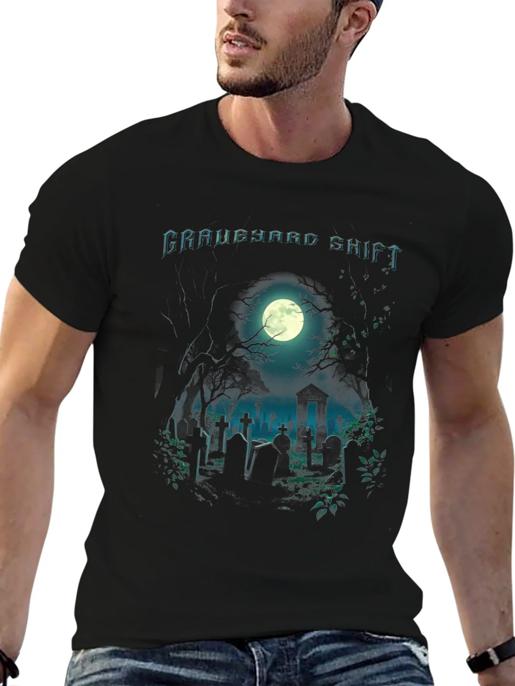 Graveyard Shift Graphic T-Shirt product image 6